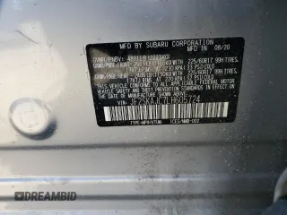 2020 Subaru Forester Premium with VIN JF2SKAJC7LH605724, listed as a Copart auction lot 49943995 with 36,495 mi miles and Salvage Title. Bid and sale history available at carsss.com. Image 16.