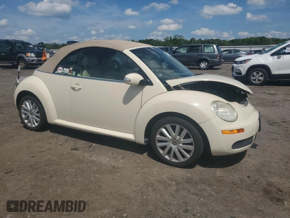 2008 Volkswagen Beetle SE with VIN 3VWRG31Y68M406704, listed as a Copart auction lot 61774055 with 116,793 mi miles and Salvage title. Bid and sale history available at DreamBid. Image 4.