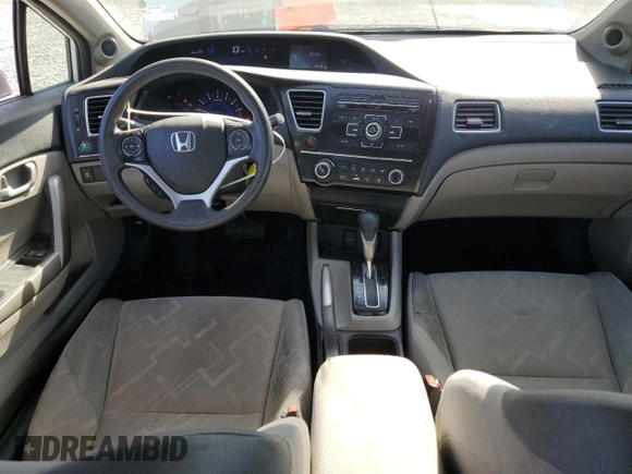 2013 Honda Civic LX with VIN 2HGFG3B58DH531854, listed as a Copart auction lot 55181935 with 103,354 mi miles and Salvage Title. Bid and sale history available at DreamBid. Image 8.