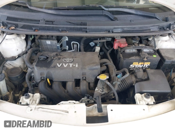 2008 Toyota Yaris with VIN JTDBT923081216819, listed as a IAAI auction lot 42153326 with 125,794 mi miles. Bid and sale history available at carsss.com. Image 10.