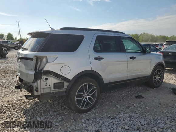 2018 Ford Explorer Sport with VIN 1FM5K8GT1JGB54297, listed as a Copart auction lot 58525625 with 84,899 mi miles and Clean title. Bid and sale history available at DreamBid. Image 3.