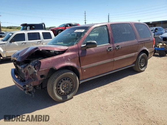 2007 Chevrolet Uplander LS Fleet z VIN 1GNDV23147D119375, wystawiony jako Copart lot #72281224 z przebiegiem 96 729 mil mil oraz Szkoda całkowita • Salvage title. Historia ofert i sprzedaży dostępna na DreamBid. Obrazek 1.