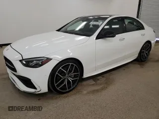 2023 Mercedes-Benz C 300 z VIN W1KAF4GB9PR105973, wystawiony jako Copart lot #49252064 z przebiegiem 24 711 mil mil oraz . Historia ofert i sprzedaży dostępna na DreamBid. Obrazek 1.