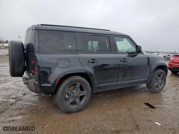 2022 Land Rover Defender X-Dynamic SE with VIN SALE27RU5N2072542, listed as a Copart auction lot 87023704 with 47,282 mi miles and Salvage Title. Bid and sale history available at carsss.com. Image 3.
