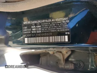 2004 Mercedes-Benz C 240 с VIN WDBRF61J94F448609, выставлен на аукционе Copart как лот 50394625 с пробегом 296 213 миль миль и Списание • Salvage title. История ставок и продаж доступна на DreamBid. Изображение 12.