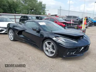 2025 Chevrolet Corvette 3LT with VIN 1G1YC3D47S5106663, listed as a IAAI auction lot 42137423 with 2,792 mi miles. Bid and sale history available at carsss.com. Image 1.