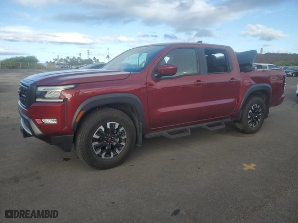 2022 Nissan Frontier S with VIN 1N6ED1EJXNN629970, listed as a Copart auction lot 80120024 with 29,266 mi miles and Non Repairable. Bid and sale history available at carsss.com. Image 1.
