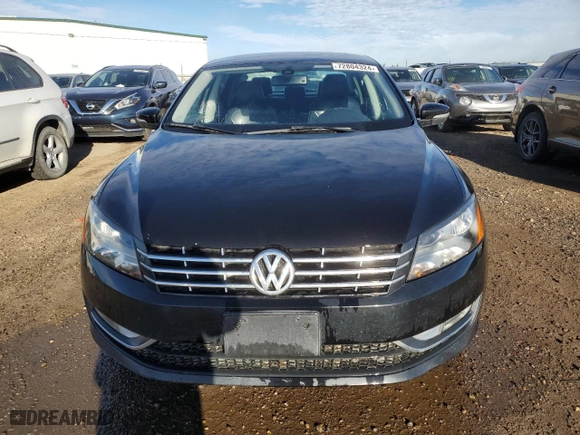 2014 Volkswagen Passat SEL Premium with VIN 1VWCS7A31EC111183, listed as a Copart auction lot 72804324 with 243,995 mi miles and Salvage Title. Bid and sale history available at carsss.com. Image 5.