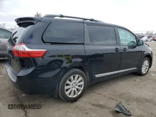 2017 Toyota Sienna LE with VIN 5TDJZ3DC7HS185821, listed as a Copart auction lot 45869055 with 99,169 mi miles and Salvage Title. Bid and sale history available at carsss.com. Image 3.