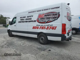 2023 Mercedes-Benz Sprinter Cargo with VIN W1Y4NCHYXPT145632, listed as a Copart auction lot 85204214 with 21,838 mi miles and Salvage Title. Bid and sale history available at carsss.com. Image 2.
