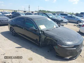 2024 Honda Accord Touring with VIN 1HGCY2F83RA092194, listed as a IAAI auction lot 41879950 with 5,054 mi miles and . Bid and sale history available at DreamBid. Image 1.