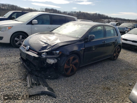 2021 Volkswagen Golf GTI S with VIN 3VW5T7AU3MM011081, listed as a Copart auction lot 44287773 with 36,114 mi miles. Bid and sale history available at carsss.com. Image 1.