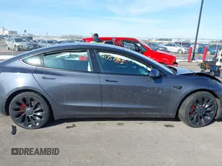 2021 Tesla Model 3 Performance with VIN 5YJ3E1EC3MF082532, listed as a IAAI auction lot 41757905 with 60,431 mi miles and . Bid and sale history available at DreamBid. Image 12.