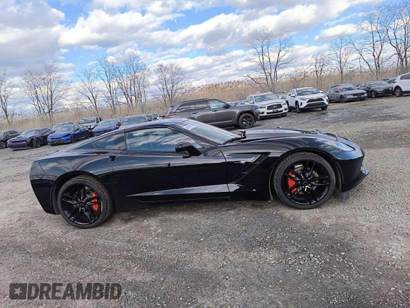 2019 Chevrolet Corvette 1LT with VIN 1G1YB2D75K5109066, listed as a Copart auction lot 55645235 with 14,715 mi miles and Salvage title. Bid and sale history available at DreamBid. Image 14.