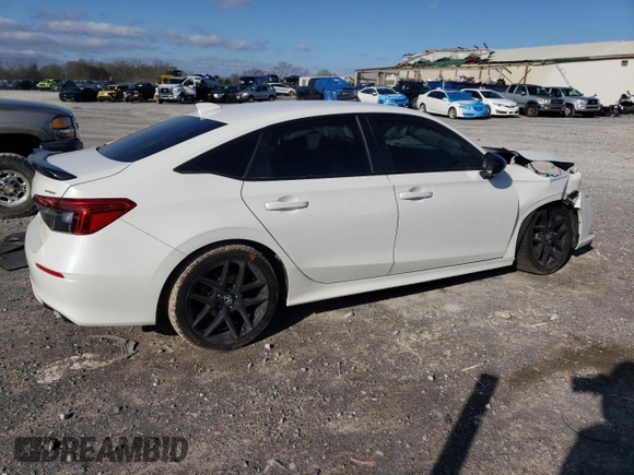 2022 Honda Civic Sedan Sport with VIN 2HGFE2F5XNH563524, listed as a Copart auction lot 49043795 with 41,576 mi miles and Salvage Title. Bid and sale history available at carsss.com. Image 3.