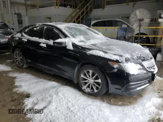 2016 Acura TLX with VIN 19UUB1F33GA002253, listed as a Copart auction lot 44750155 with 0 mi miles and Salvage Title. Bid and sale history available at carsss.com. Image 4.