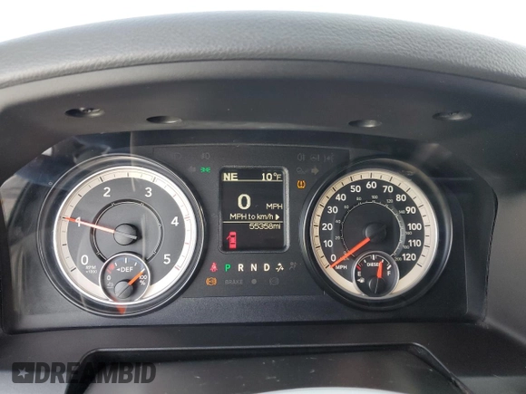 2016 Ram 2500 SLT with VIN 3C6UR5DL7GG166246, listed as a Copart auction lot 46097775 with 55,358 mi miles and Salvage Title. Bid and sale history available at carsss.com. Image 9.
