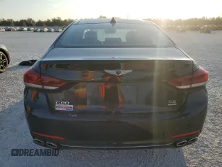 2018 Genesis G80 5.0L Ultimate with VIN KMHGN4JF4JU228941, listed as a Copart auction lot 75126194 with 61,704 mi miles and Non Repairable. Bid and sale history available at carsss.com. Image 6.