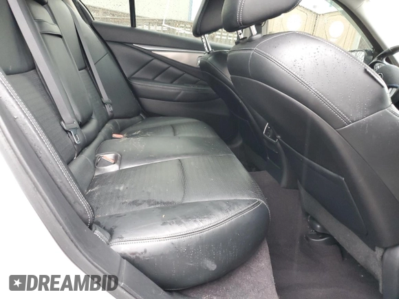 2014 Infiniti Q50 Sport with VIN JN1BV7AR7EM689473, listed as a Copart auction lot 52858085 with 99,395 mi miles and Salvage title. Bid and sale history available at DreamBid. Image 10.