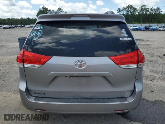 2011 Toyota Sienna XLE AAS with VIN 5TDYK3DC2BS011343, listed as a Copart auction lot 61223675 with 187,206 mi miles and Salvage title. Bid and sale history available at DreamBid. Image 6.