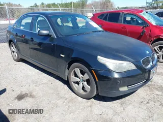 2008 BMW 5 Series 528xi with VIN WBANV13578CZ57429, listed as a IAAI auction lot 41856132 with 202,083 mi miles. Bid and sale history available at carsss.com. Image 1.