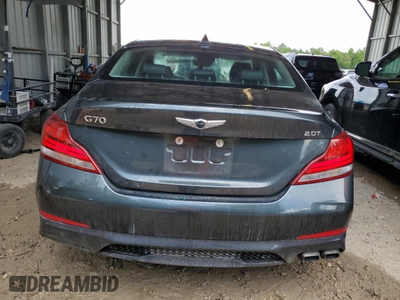 2020 Genesis G70 2.0T with VIN KMTG34LA2LU047675, listed as a Copart auction lot 59185575 with 117,385 mi miles and Non repairable. Bid and sale history available at DreamBid. Image 6.
