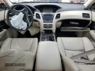 2015 Acura RLX Tech Pkg with VIN JH4KC1F54FC000596, listed as a Copart auction lot 84196324 with 0 mi miles and Salvage Title. Bid and sale history available at carsss.com. Image 8.