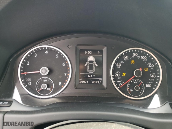 2017 Volkswagen Tiguan S with VIN WVGAV7AX3HK044001, listed as a Copart auction lot 48546375 with 49,971 mi miles and Salvage Title. Bid and sale history available at carsss.com. Image 9.