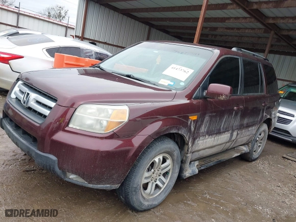 2007 Honda Pilot EX-L with VIN 2HKYF18767H538286, listed as a IAAI auction lot 41473762 with 239,429 mi miles. Bid and sale history available at carsss.com. Image 2.