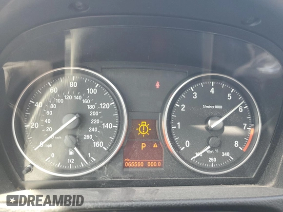 2008 BMW 3 Series 335i with VIN WBAVB77518NM05189, listed as a Copart auction lot 44147355 with 65,560 mi miles and Salvage Title. Bid and sale history available at carsss.com. Image 9.
