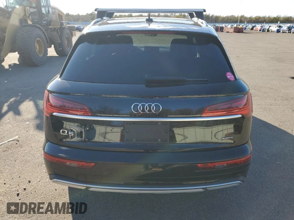 2023 Audi Q5 Premium with VIN WA1ABAFY0P2180588, listed as a Copart auction lot 45296975 with 24,530 mi miles and Salvage Title. Bid and sale history available at carsss.com. Image 6.