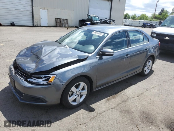2013 Volkswagen Jetta TDI w/Premium with VIN 3VWLL7AJ3DM205297, listed as a Copart auction lot 56916045 with 157,049 mi miles and Salvage title. Bid and sale history available at DreamBid. Image 1.