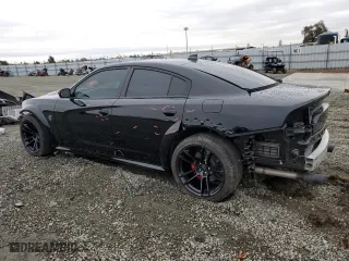 2022 Dodge Charger SRT Hellcat Widebody with VIN 2C3CDXL91NH121860, listed as a Copart auction lot 81974614 with 8,530 mi miles and Salvage Title. Bid and sale history available at carsss.com. Image 2.