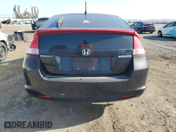 2010 Honda Insight EX with VIN JHMZE2H76AS015466, listed as a Copart auction lot 53729965 with Not provided miles and Salvage title. Bid and sale history available at DreamBid. Image 6.