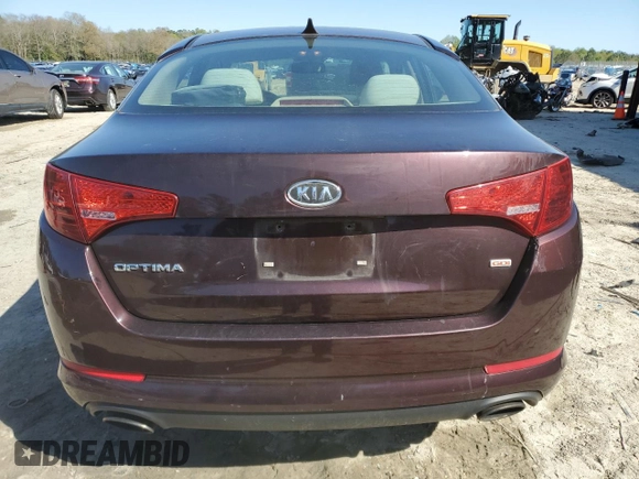 2012 Kia Optima LX with VIN 5XXGM4A73CG053476, listed as a Copart auction lot 53547885 with 233,948 mi miles and Salvage Title. Bid and sale history available at carsss.com. Image 6.