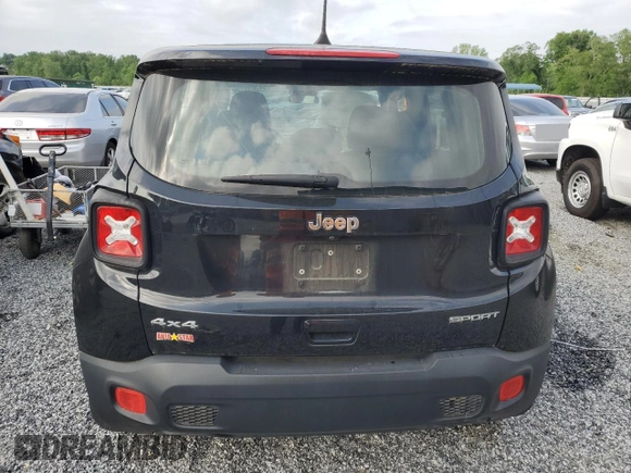 2018 Jeep Renegade Sport с VIN ZACCJBAB9JPH29597, выставлен на аукционе Copart как лот 54563915 с пробегом 88 042 миль миль и Списание • Salvage title. История ставок и продаж доступна на DreamBid. Изображение 6.