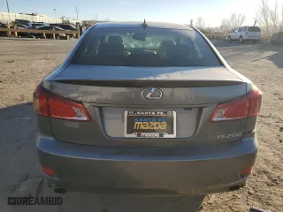 2012 Lexus IS 250 with VIN JTHBF5C29C5181462, listed as a Copart auction lot 84031184 with 0 mi miles and Salvage Title. Bid and sale history available at carsss.com. Image 6.