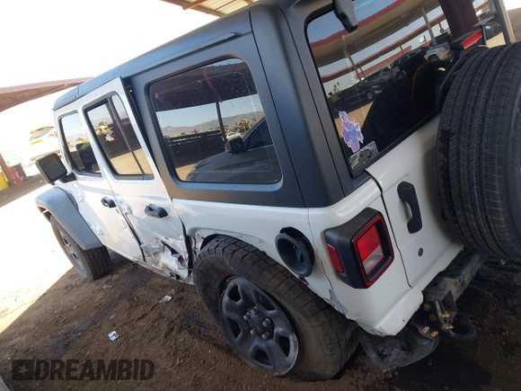 2020 Jeep Wrangler Unlimited Sport S z VIN 1C4HJXDG3LW188241, wystawiony jako IAAI lot #42371324 z przebiegiem 86 216 mil mil oraz . Historia ofert i sprzedaży dostępna na DreamBid. Obrazek 6.