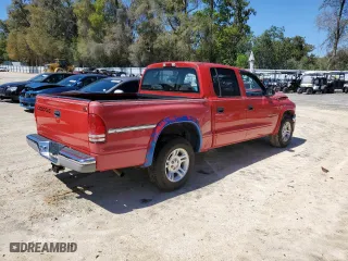 2002 Dodge Dakota SLT with VIN 1B7HL48N02S587177, listed as a Copart auction lot 48901935 with 207,550 mi miles and Salvage Title. Bid and sale history available at carsss.com. Image 3.