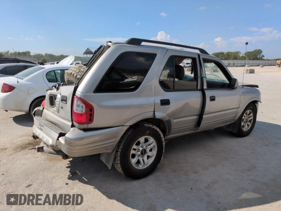 2004 Isuzu Rodeo S with VIN 4S2DM58W144316571, listed as a Copart auction lot 72086554 with Not Provided miles and Salvage Title. Bid and sale history available at DreamBid. Image 3.