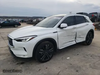 2023 Infiniti QX50 SENSORY with VIN 3PCAJ5EB1PF121267, listed as a Copart auction lot 89339525 with 11,056 mi miles and Salvage Title. Bid and sale history available at carsss.com. Image 1.