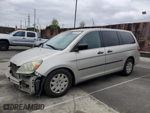 2007 Honda Odyssey LX with VIN 5FNRL38217B003331, listed as a Copart auction lot 50568855 with 87,574 mi miles and Salvage Title. Bid and sale history available at carsss.com. Image 1.