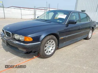 2000 BMW 7 Series 740iL with VIN WBAGH8340YDP17276, listed as a IAAI auction lot 42409461 with 185,220 mi miles and . Bid and sale history available at DreamBid. Image 2.
