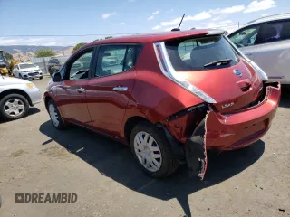 2015 Nissan LEAF SV with VIN 1N4AZ0CP2FC316001, listed as a Copart auction lot 62564533 with 64,069 mi miles. Bid and sale history available at carsss.com. Image 2.