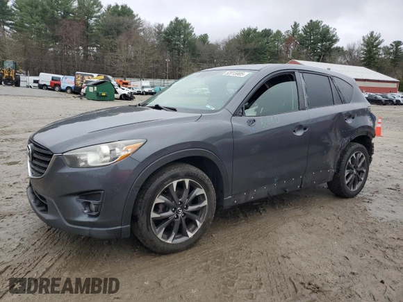 2016 Mazda CX-5 Grand Touring with VIN JM3KE4DY6G0834583, listed as a Copart auction lot 52015905 with 184,741 mi miles and Salvage Title. Bid and sale history available at DreamBid. Image 1.