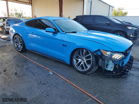 2017 Ford Mustang GT with VIN 1FA6P8CF7H5317394, listed as a Copart auction lot 48542645 with 71,648 mi miles and Salvage Title. Bid and sale history available at carsss.com. Image 4.