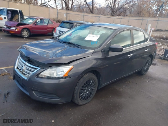 2013 Nissan Sentra SR with VIN 3N1AB7AP7DL680347, listed as a IAAI auction lot 41215274 with 185,252 mi miles. Bid and sale history available at carsss.com. Image 2.