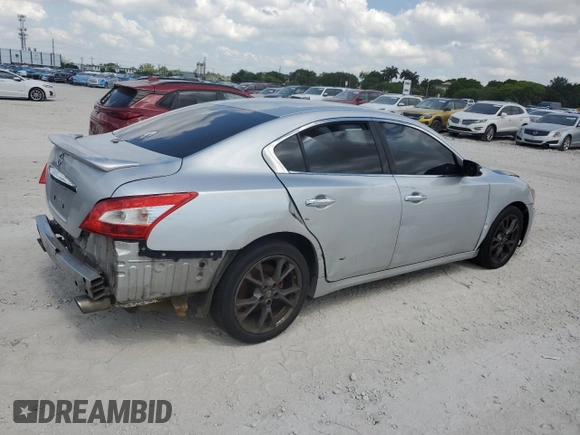 2012 Nissan Maxima S with VIN 1N4AA5AP6CC846071, listed as a Copart auction lot 57105805 with 130,819 mi miles and Clean title. Bid and sale history available at DreamBid. Image 3.