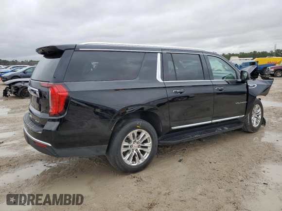 2022 GMC Yukon XL SLT with VIN 1GKS2GKDXNR209507, listed as a Copart auction lot 45223455 with 112,316 mi miles and Salvage Title. Bid and sale history available at carsss.com. Image 3.