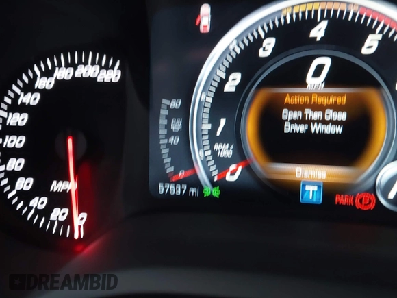 2016 Chevrolet Corvette Z06 3LZ with VIN 1G1YU2D62G5600588, listed as a IAAI auction lot 41194235 with 57,537 mi miles. Bid and sale history available at carsss.com. Image 7.